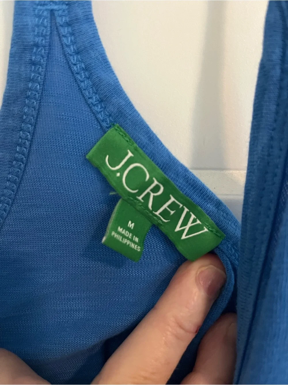 JCrew Women's Blue Racerback beach cover up